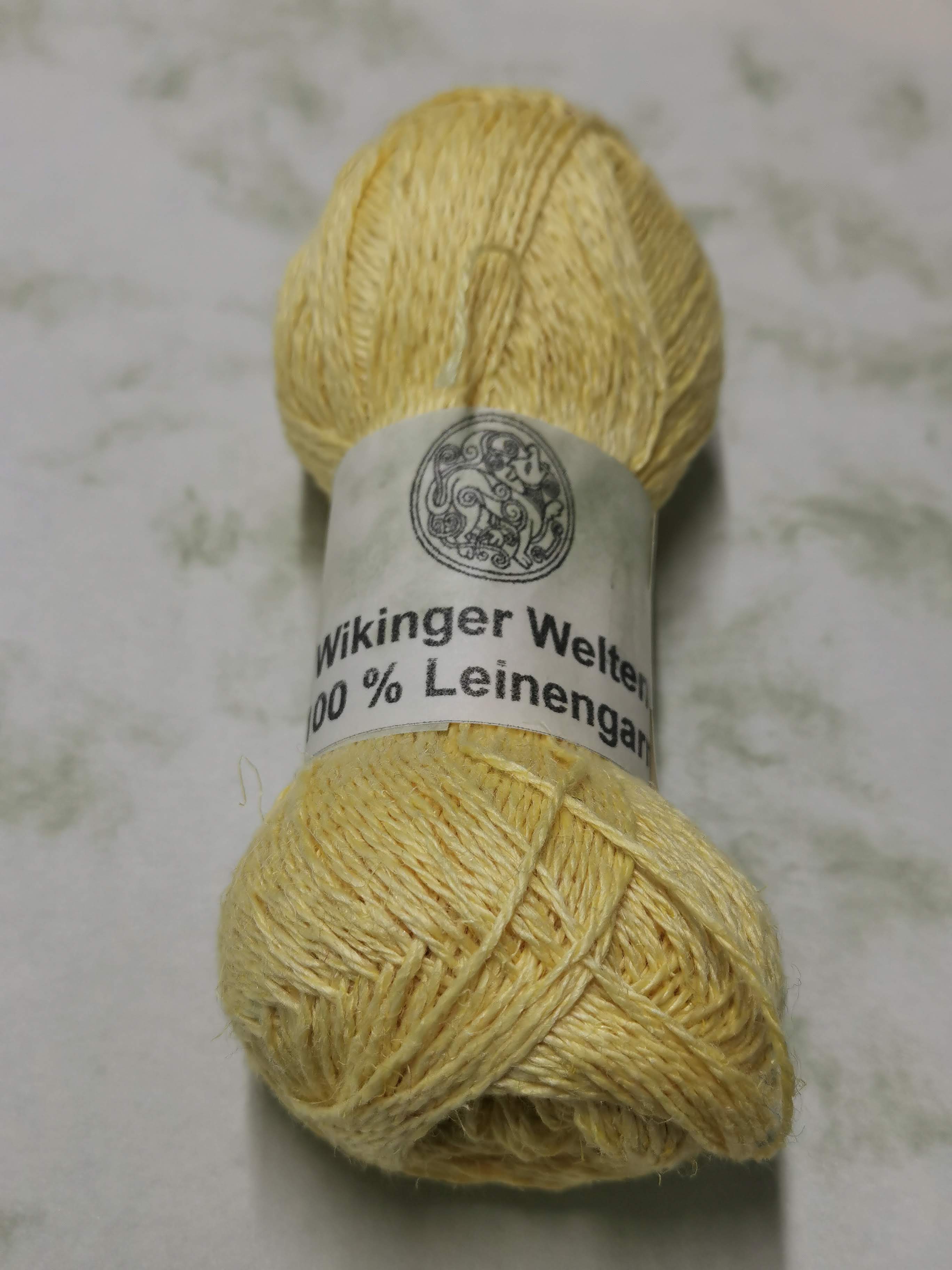 Leinengarn Zitronengelb