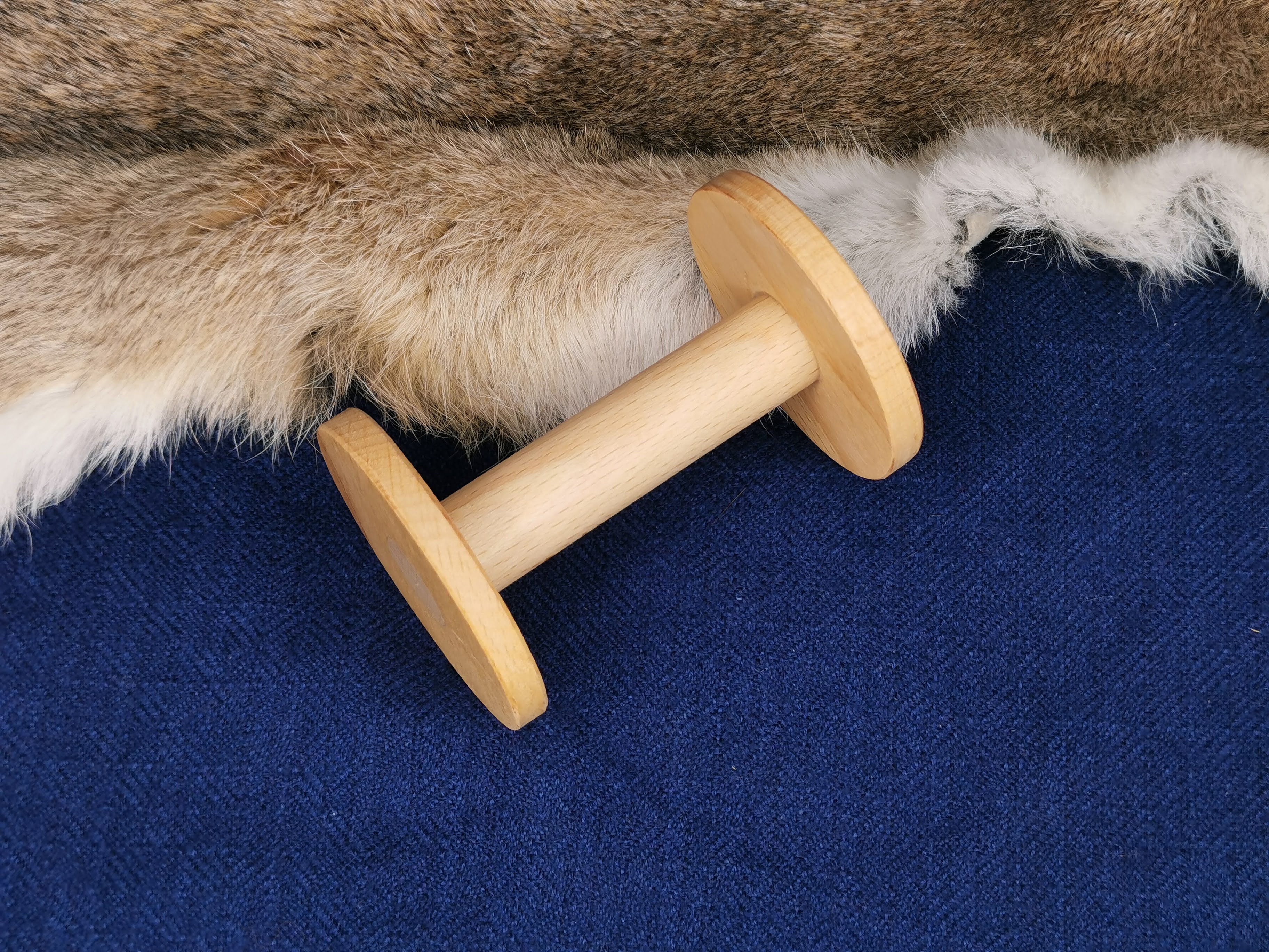 Holzspule aus Buchenholz (100 % Handmade)
